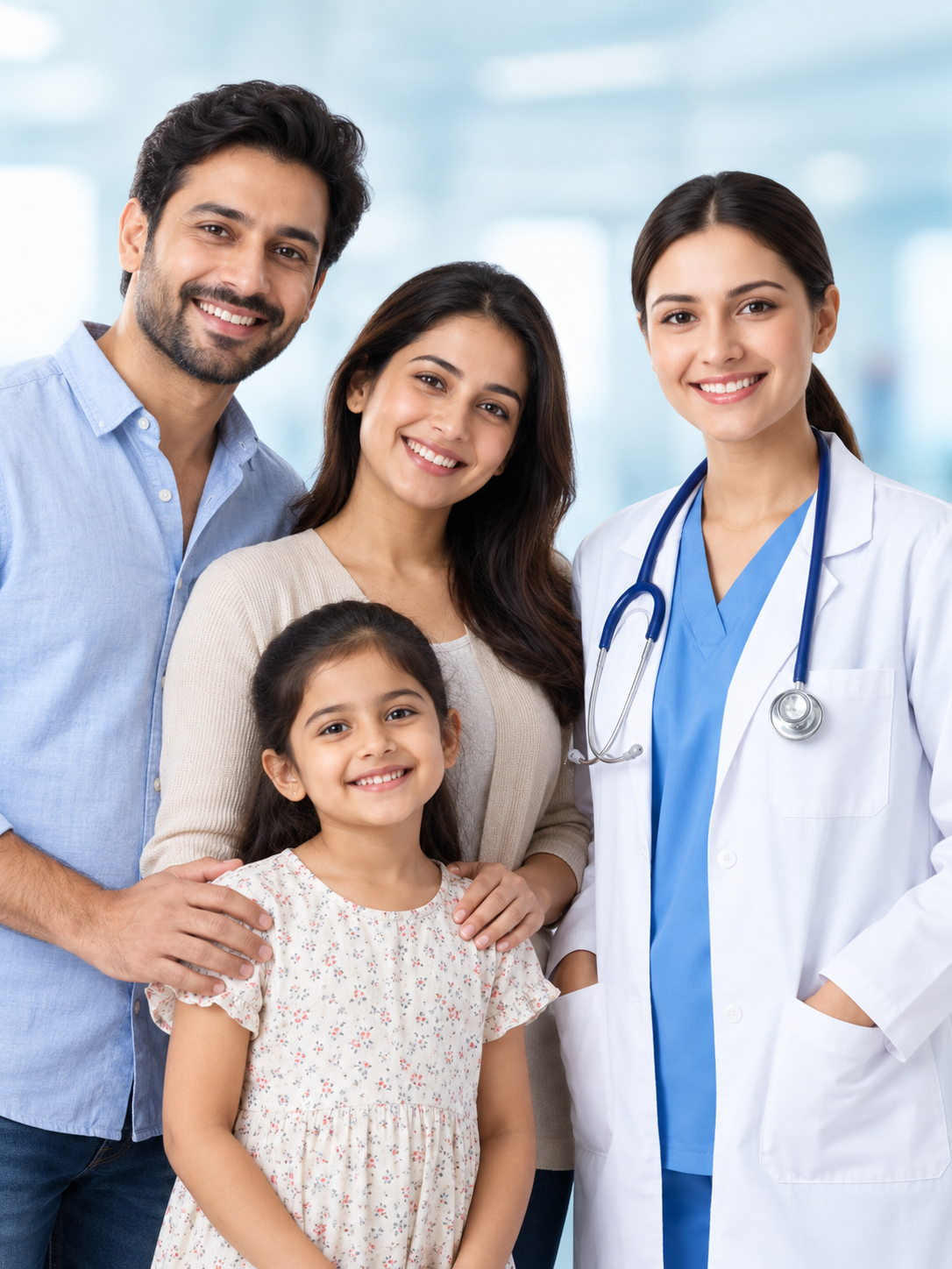 Smiling doctor with stethoscope
